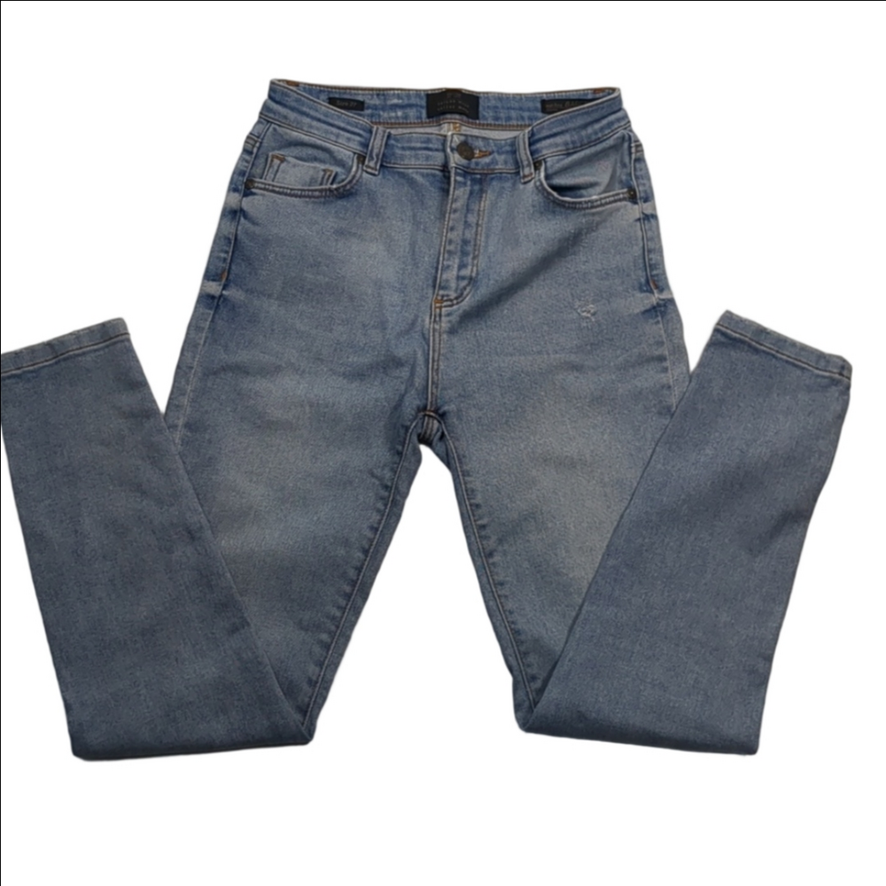 Tailor Made Distressed High Rise Skinny Jeans Size 27
